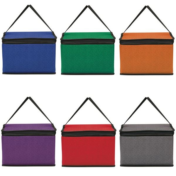 JH421B Heathered Non-Woven Cooler Lunch Bag